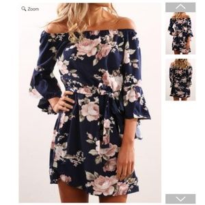 OFF SHOULDER FLORAL DRESS